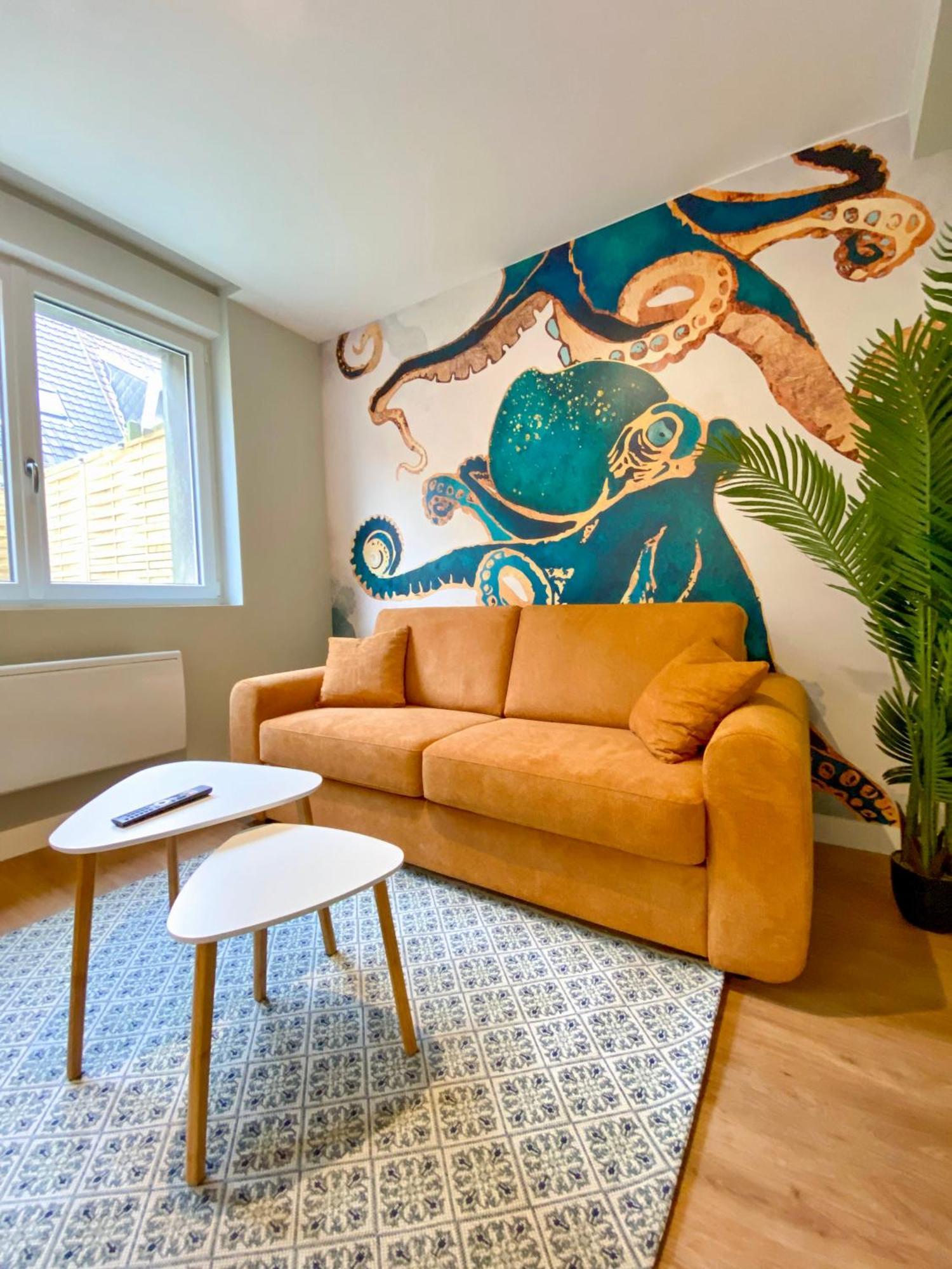 L'Octopus - Appartement 2 Adultes 2 Enfants Jardin, Proche Centre Et Plage Ле-Портель Экстерьер фото
